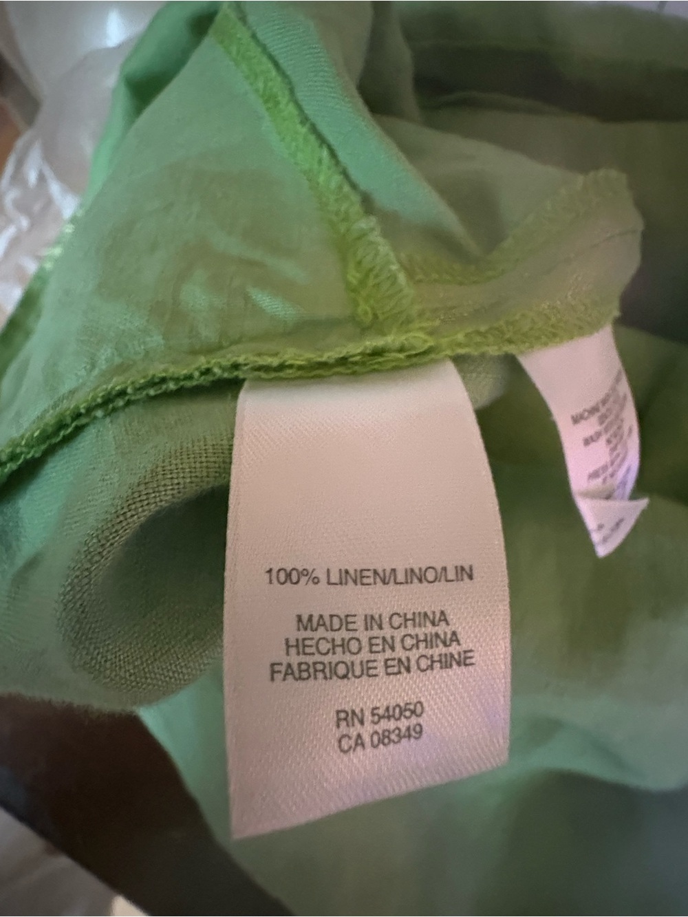 Jones New York Light Green Tunic Top Sz 10 classy monochrome - Picture 12 of 13